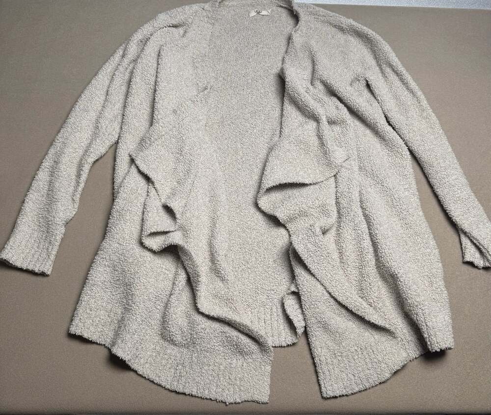 UGG Phoebe Wrap Cardigan Size S Cream Fluffy Sweater